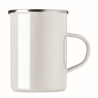 Taza metal con capa de esmalte personalizada